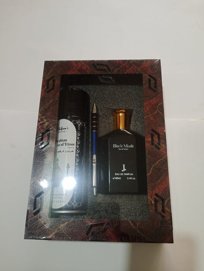 Perfume pen and body spray stylish wooden gift box for men